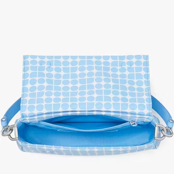 Kate Spade Noel Jacquard Convertible Crossbody Canvas XBody Shoulder Handbag - Picture 7 of 16